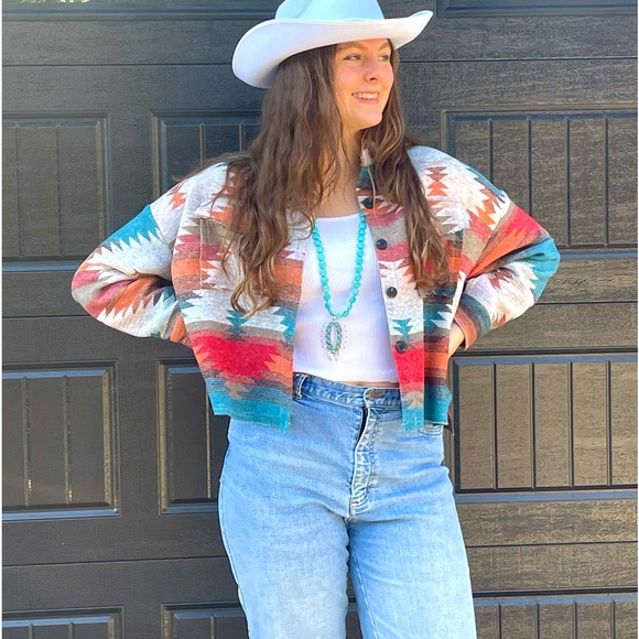 New boutique serape shacket jacket - Picture 13 of 16